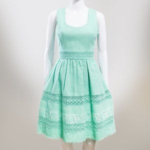 Jessica Simpson Weave Green Dress Size 6